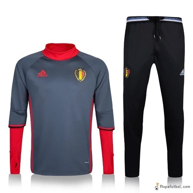 Chandal Bélgica 2016 Gris Rojo